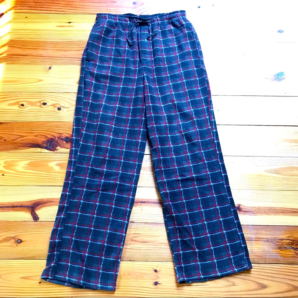 Jockey Gray Red Plaid Sleep Pants, EUC, S/M